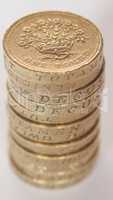 Pound coin pile