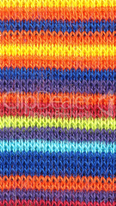 Multicolored horizontal stripe fabric background - vertical