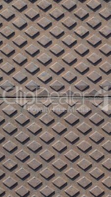 Steel diamond plate background - vertical