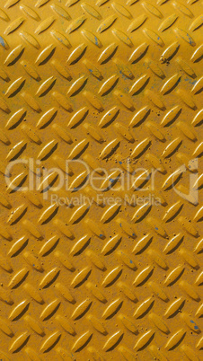 Yellow steel diamond plate background - vertical
