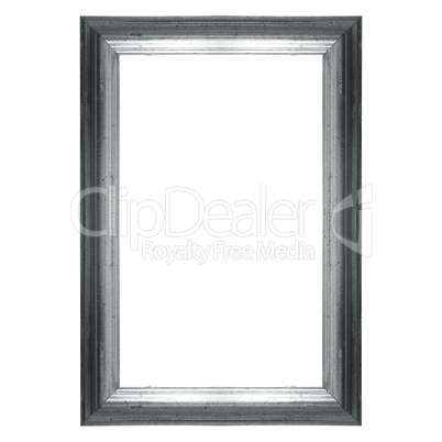 Isolated frame silver colour