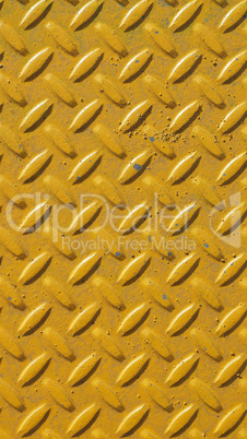 Yellow steel diamond plate background - vertical