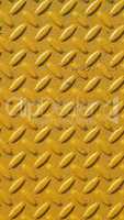 Yellow steel diamond plate background - vertical