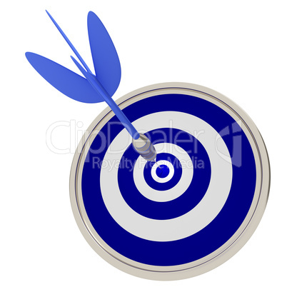 Dart with dartboard, 3d-illustration