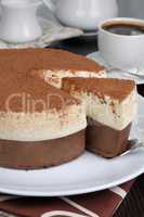 Piece of mousse cake
