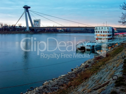Harbor on Danube in Bratislava