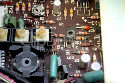 vintage electronic board