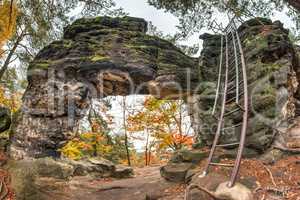 Little Pravcice Gate - natural sandstone arch