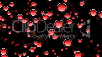Abstract background with particles and bokeh