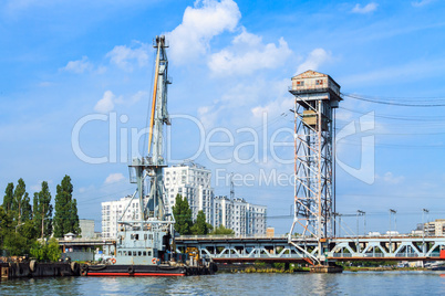 Kommerzieller Hafen in Kaliningrad