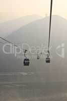 Stunning view from a cable car.