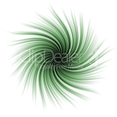Green abstract swirl.