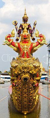 Head of royal barge, supreme art of Thailand.