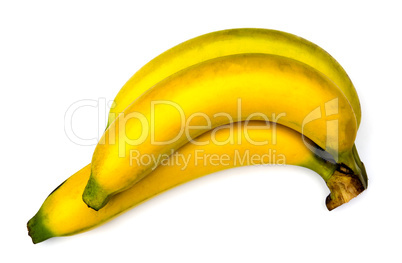 Bananas isolated on white background.