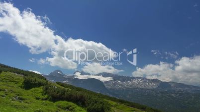 Clouds over the Spring Mountains. Time Lapse