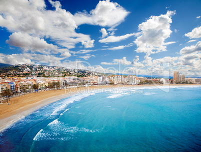 Beach scenery Coast at Spain