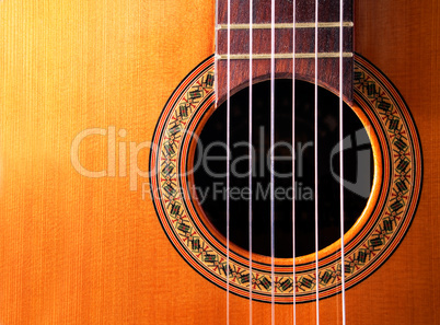 Spanish guitar detail