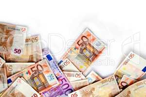 euro bills background