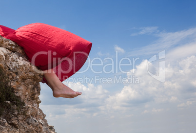 Girl and landscape