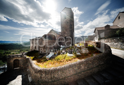 cemetery and church