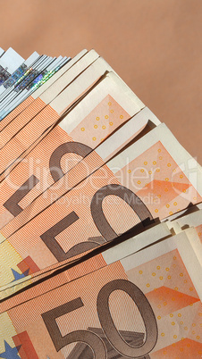 Fifty and Twenty Euro notes