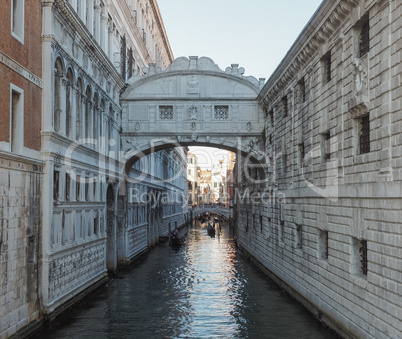 Bridge of Sighs in Venice