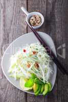 Spicy kohlrabi noodles