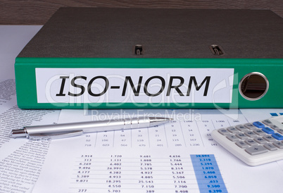 Iso Norm binder in the office