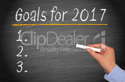 Goals for 2017 Checklist