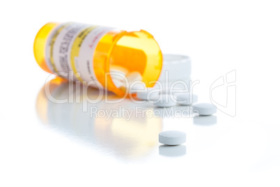 Non-Proprietary Medicine Prescription Bottle and Spilled Pills I