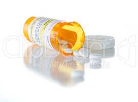 Non-Proprietary Medicine Prescription Bottle and Spilled Pills I