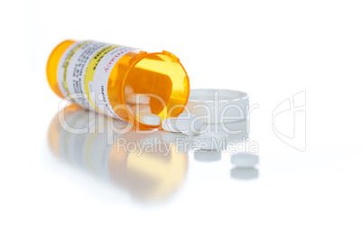 Non-Proprietary Medicine Prescription Bottle and Spilled Pills I