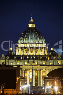 The Papal Basilica of St. Peter in the Vatican city