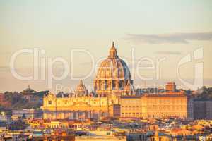 The Papal Basilica of St. Peter in the Vatican city