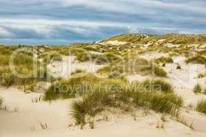 Landschaft mit Dünen auf der Insel Amrum