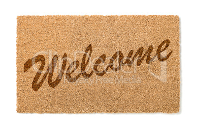 Welcome Mat On White