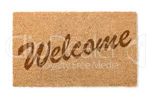 Welcome Mat On White