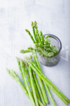 Bunch of green and fresh Asparagus