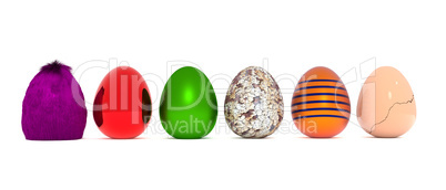 Assortment of Easter eggs