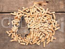 Wooden pellets, energy concept