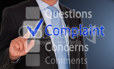 Complaint Questions Concerns Comments Touchscreen