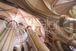 Le Mans St-Julien cathedral choir and ambulatory vaults