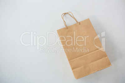 Brown paper shopping bag