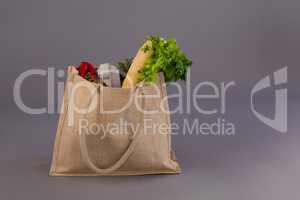 Vegetables in grocery bag