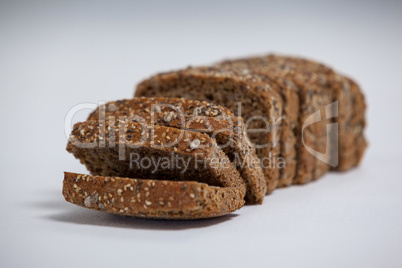 Sliced loaf of bread