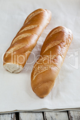 Baguettes on napkin