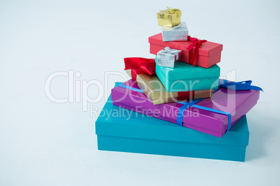 Stack of gift boxes
