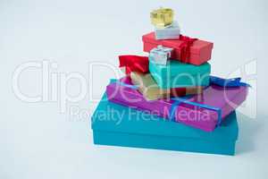 Stack of gift boxes