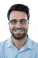 Man wearing spectacles smiling