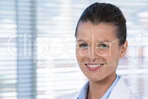 Portrait of a smiling confident female doctor